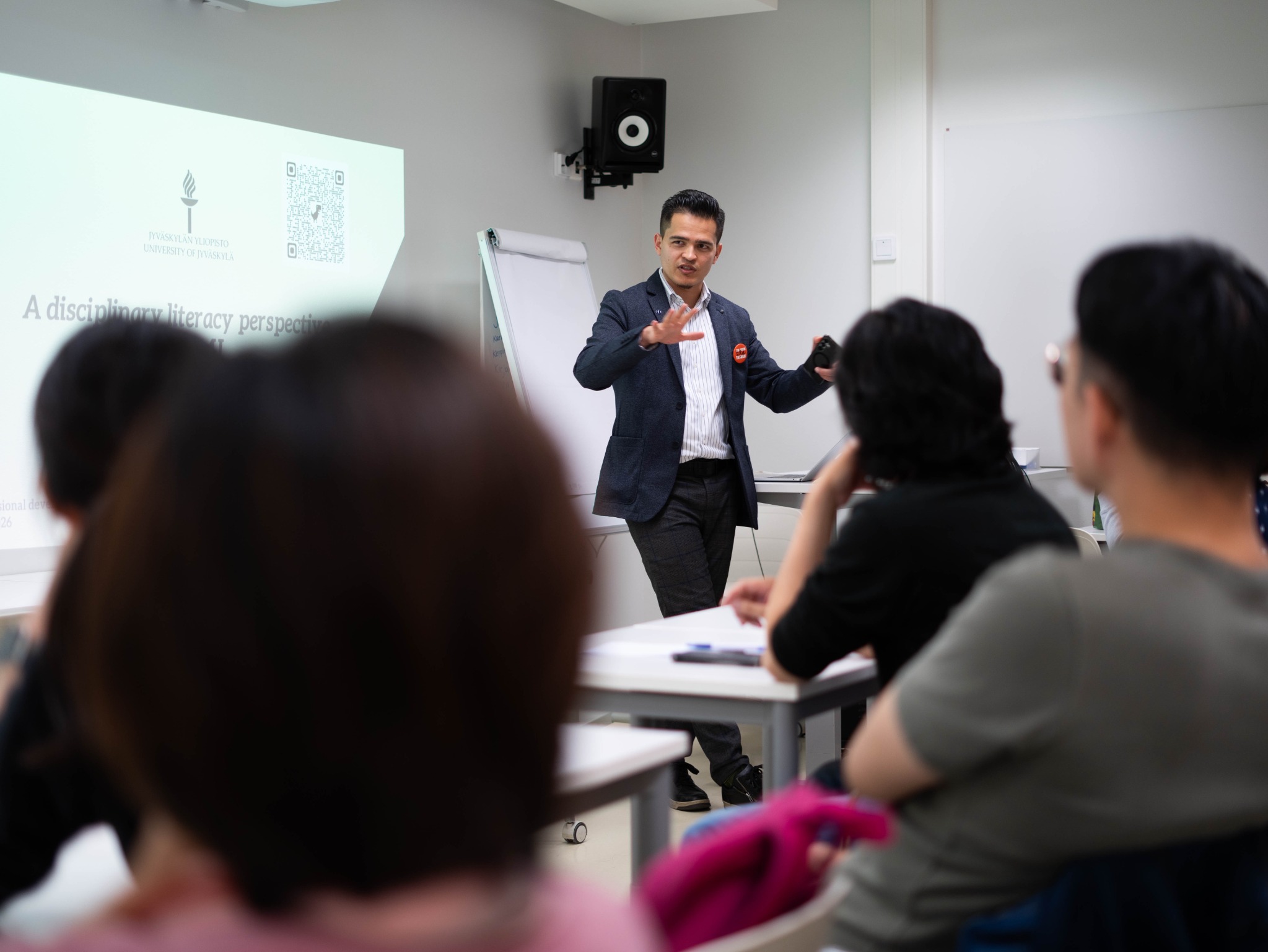 PEDU Executive Director leading a classroom session